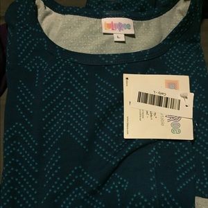 Large Carly Blue and Teal Arrow Print